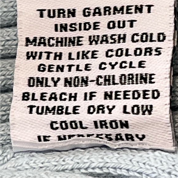 525 America Long Sleeve Ribbed Dress Set - Beige and Light Blue - Picture 12 of 13